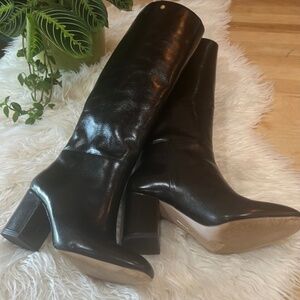 Louise Et Cie tall black leather boots
